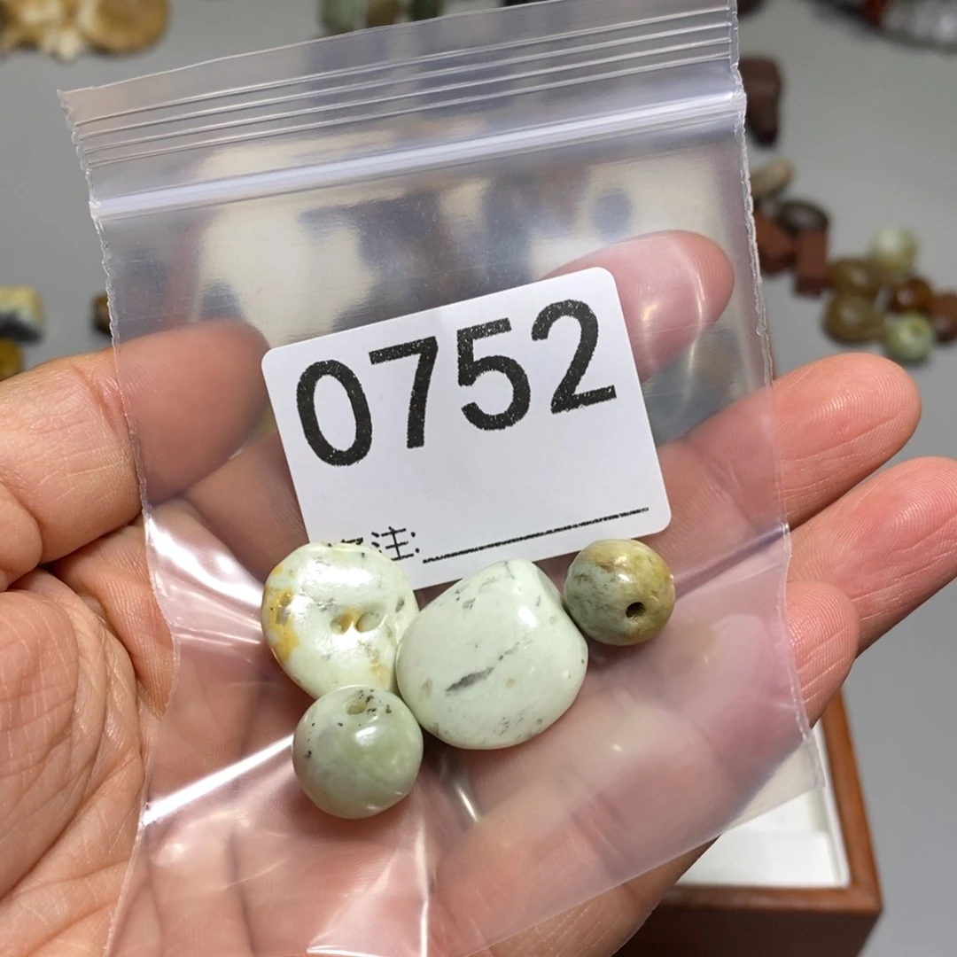颈饰未镶嵌透闪石质玉颖*