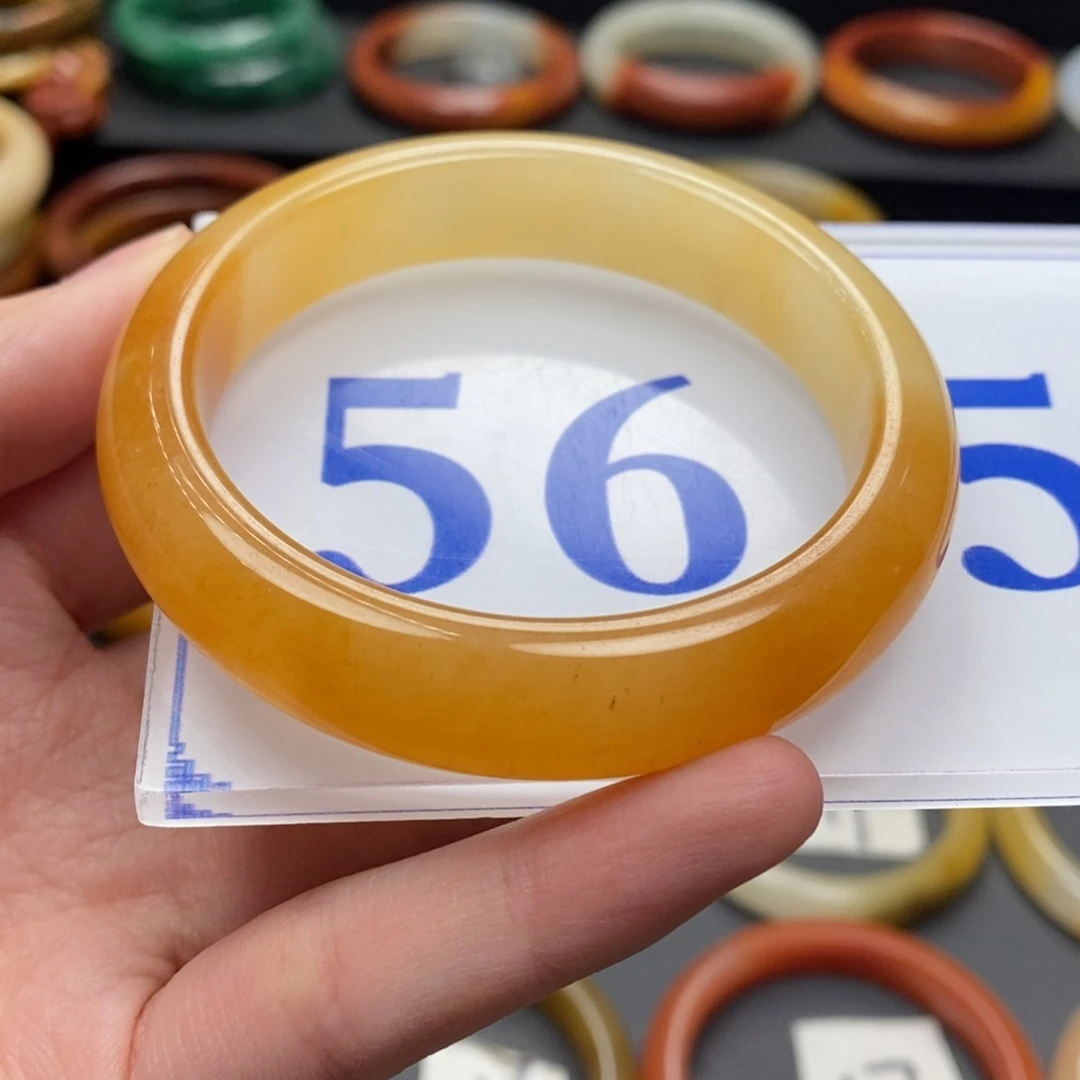 石英质玉（黄龙玉）手镯未镶嵌喵*树