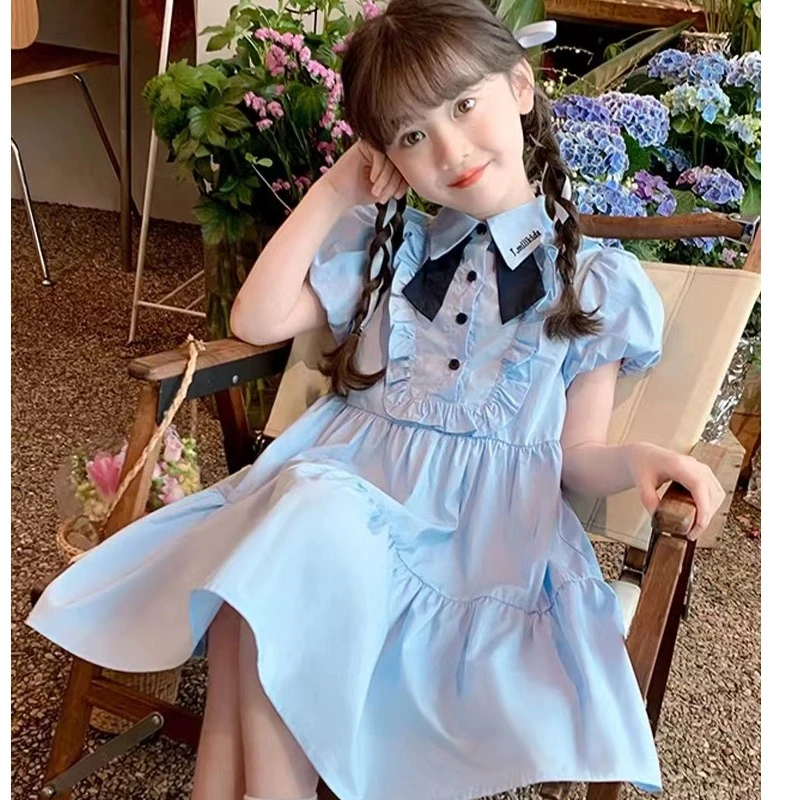 女童连衣裙儿童公主裙夏季小女孩衣服裙子夏天夏装2024新款童装女