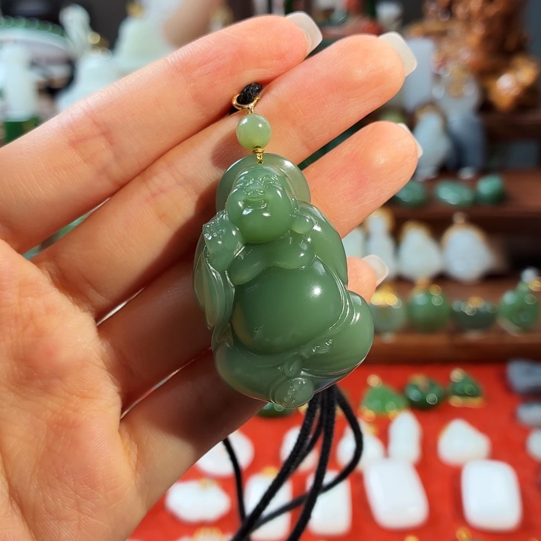 和田玉未镶嵌吊坠(不含链)T