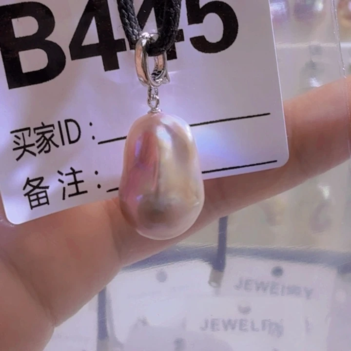 淡水珍珠银S925镶嵌颈饰