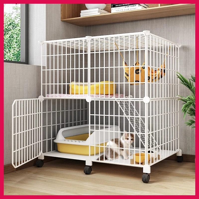 猫笼家用豪华可移动不占地猫窝上下层小户型猫柜猫舍猫屋加固养猫