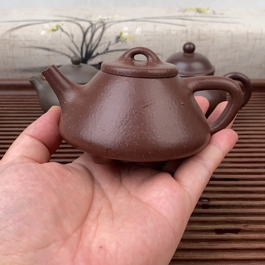 茶壶紫砂180cc老紫泥11