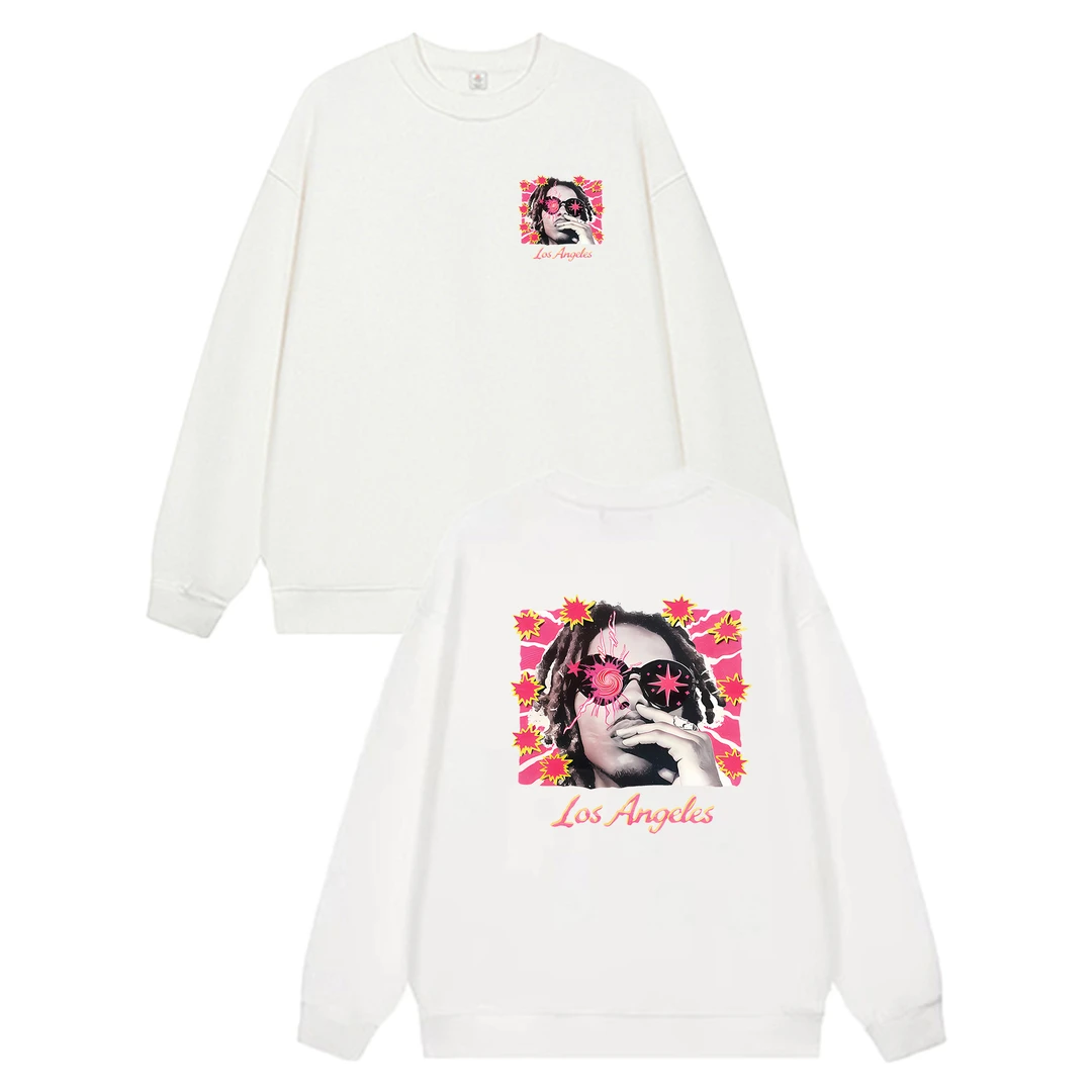 300g重磅圆领印花卫衣男女秋冬宽松百搭打底衫纯色内搭长袖上衣