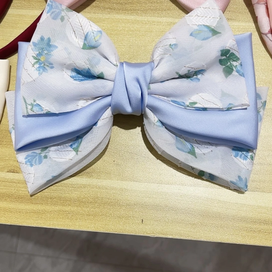 铁合金布艺蝴蝶结发夹