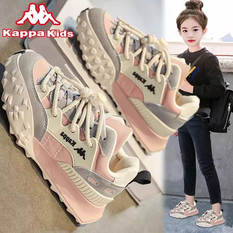 kappa卡帕儿童鞋新款百搭软底女孩鞋子女宝宝女童跑步鞋运动鞋
