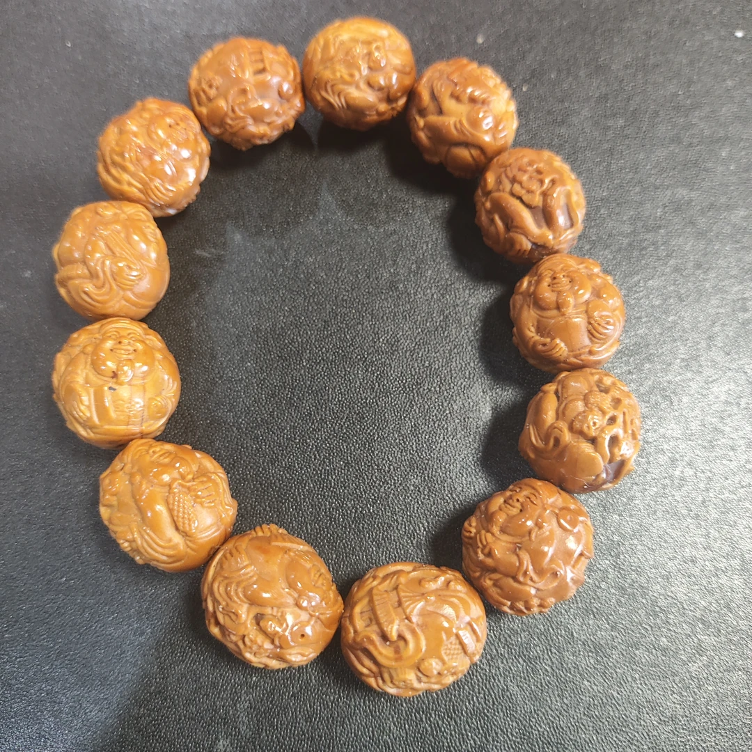 橄榄核猴头尺寸1.7风景财神LHF24