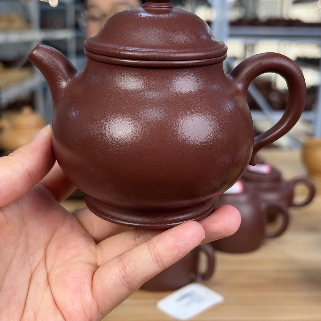 紫砂茶壶黄龙山原矿老紫泥275