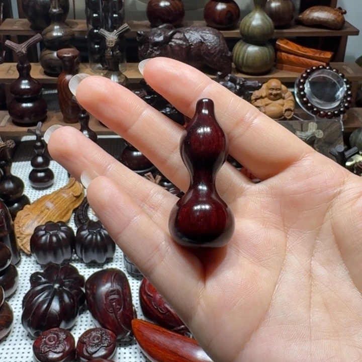 改***变木印度小叶紫檀檀香紫檀绕指柔葫芦
