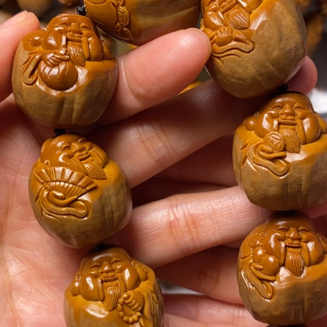 橄榄核手串/手链包衣财神精品