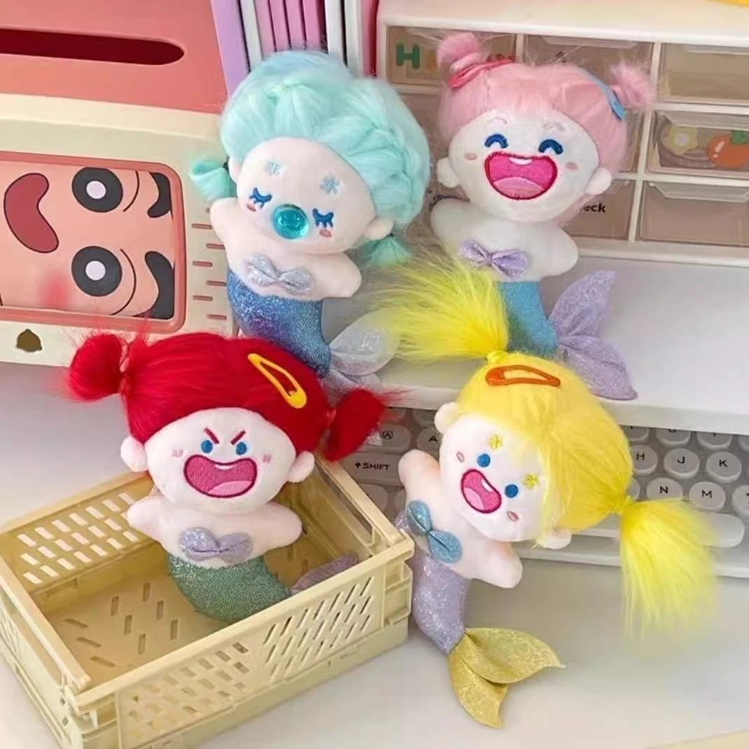 【漫游】美炸人鱼挂件缺牙巴毛绒公仔DIY可爱少女卡通造型玩偶饰品