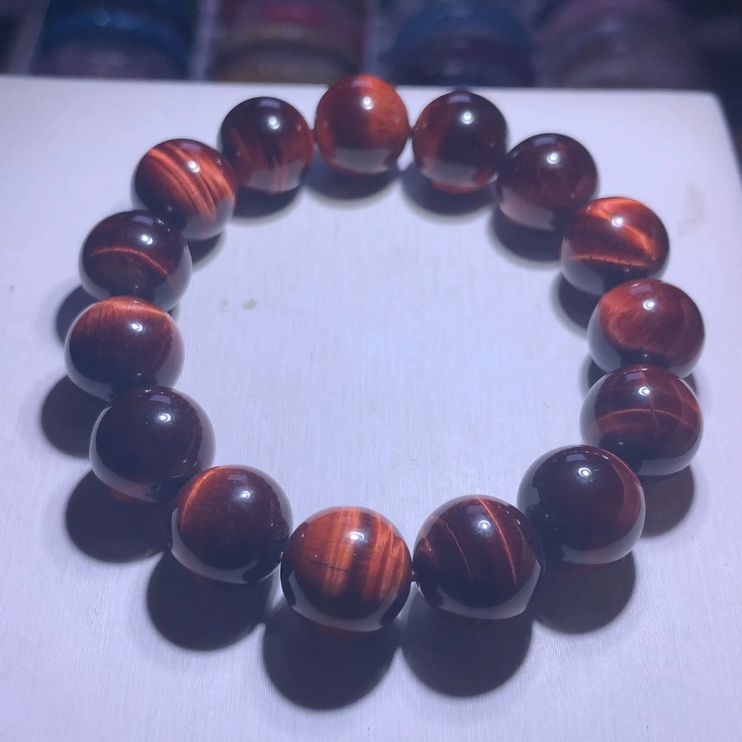 手串水晶银S925镶嵌虎眼13.9m