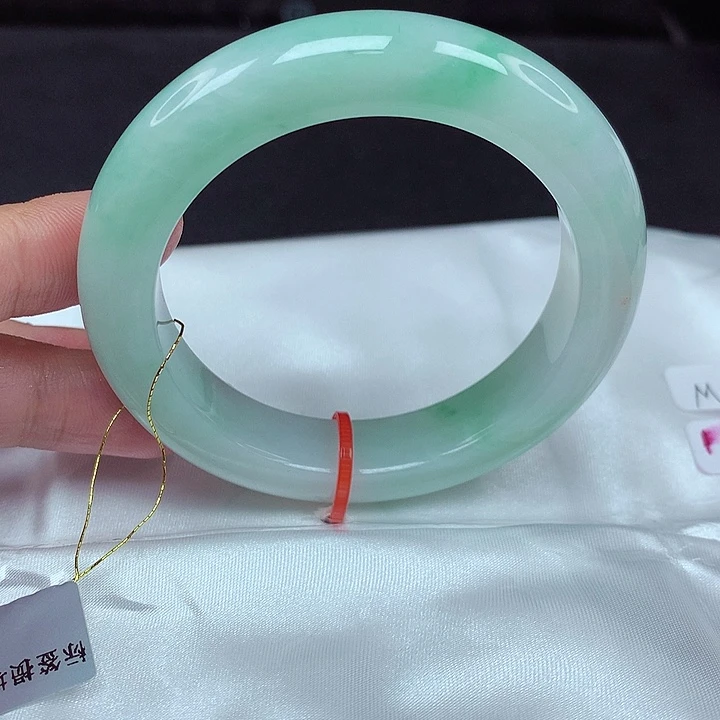 翡翠未镶嵌手镯52圈853