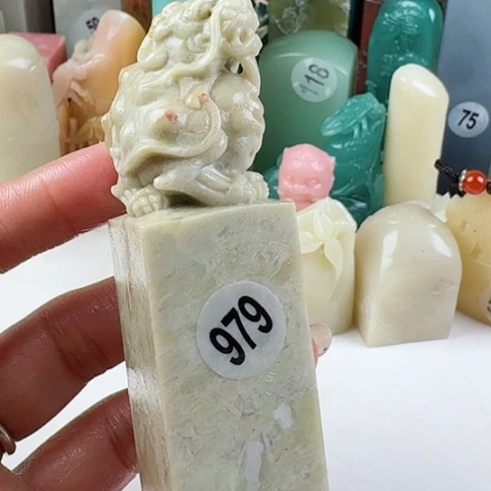 寿山石印石白****化印石章料…..