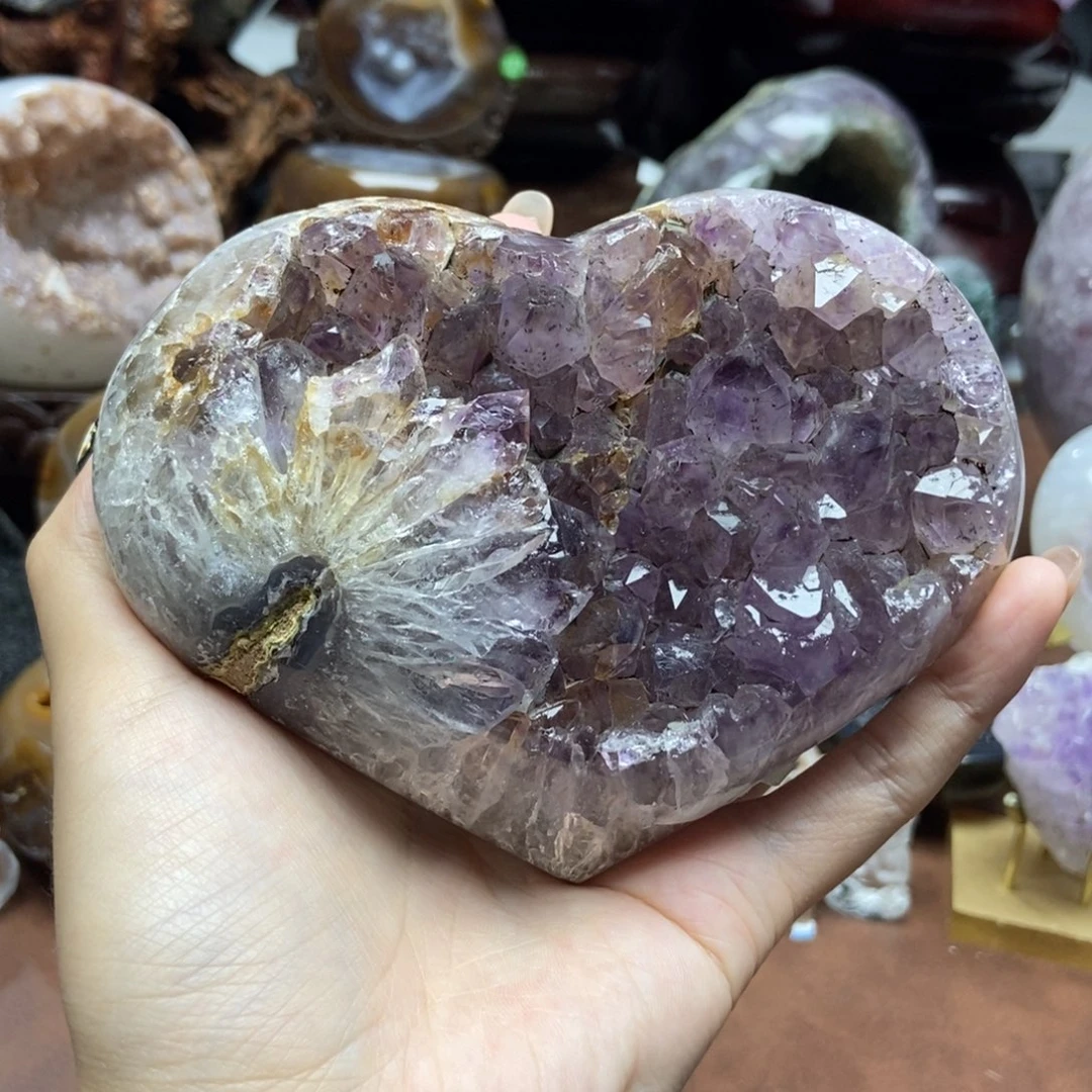 紫晶摆件未镶嵌水晶