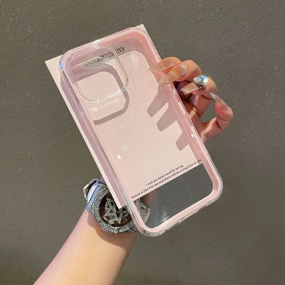 镂空熊适用于苹果16promax手机壳15透明二合一iPhone14高级13pro