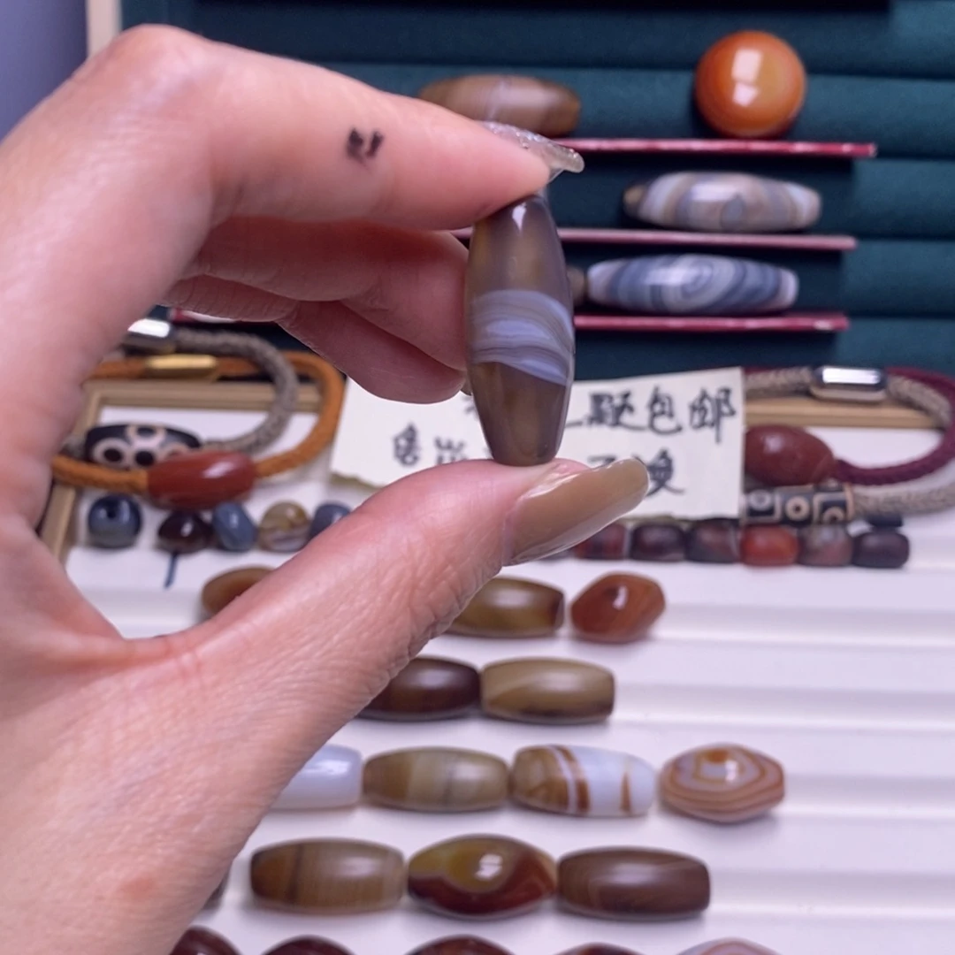 文***子玛瑙/玉髓合金颈饰
