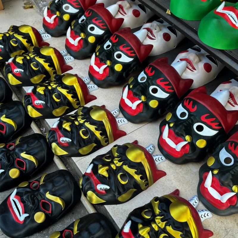 傩面彩绘面具3d打印手工面具民俗傩戏传统面具旅拍神器