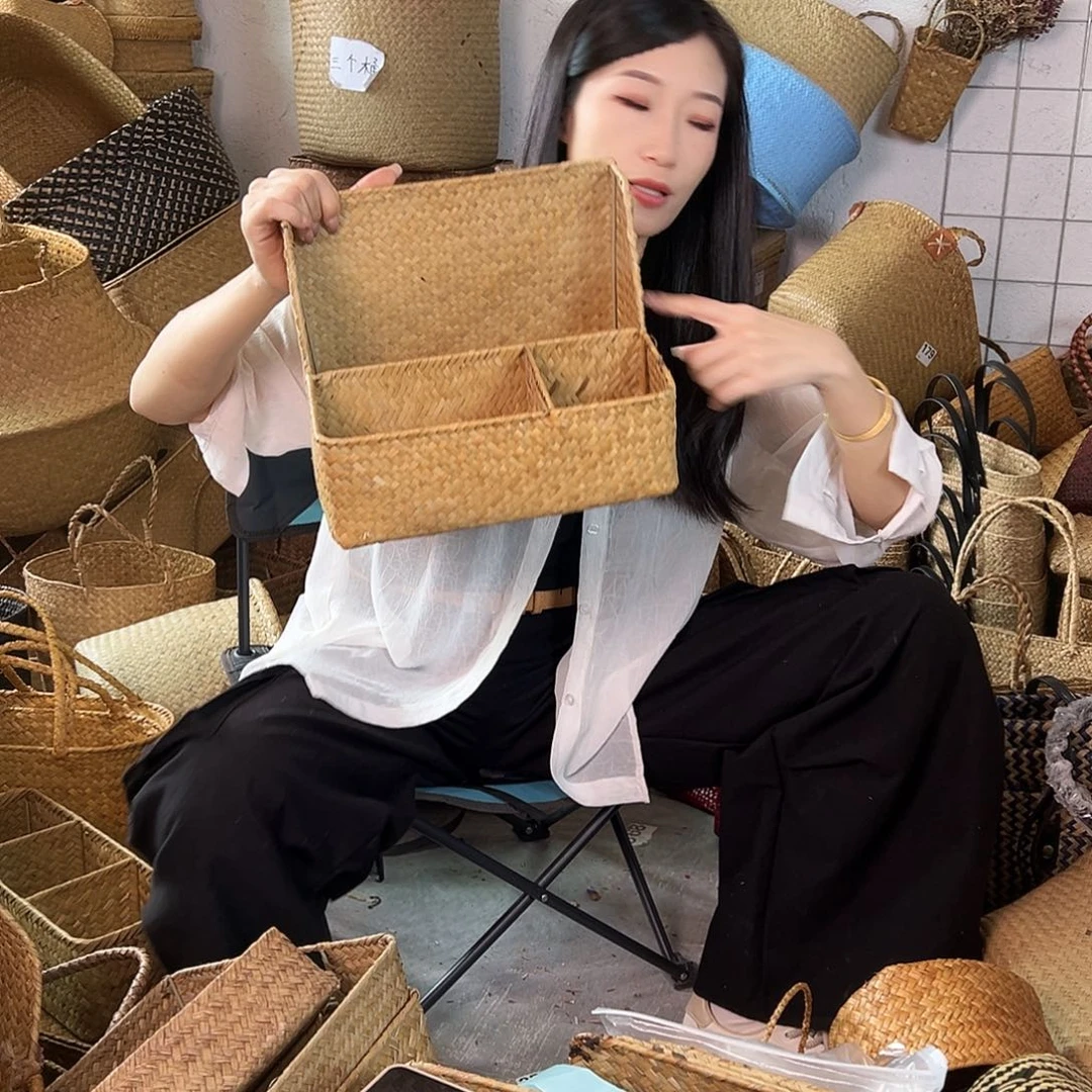 草编草编包/草编收纳盒微瑕疵