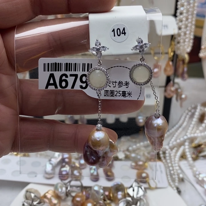 合金颈饰淡水珍珠679