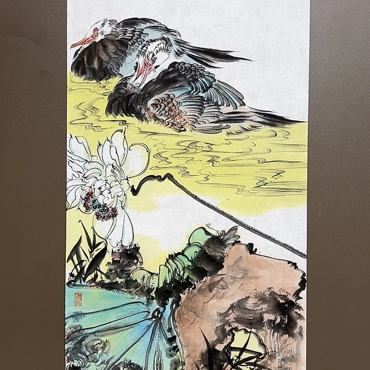 国画黄栩  手绘原创