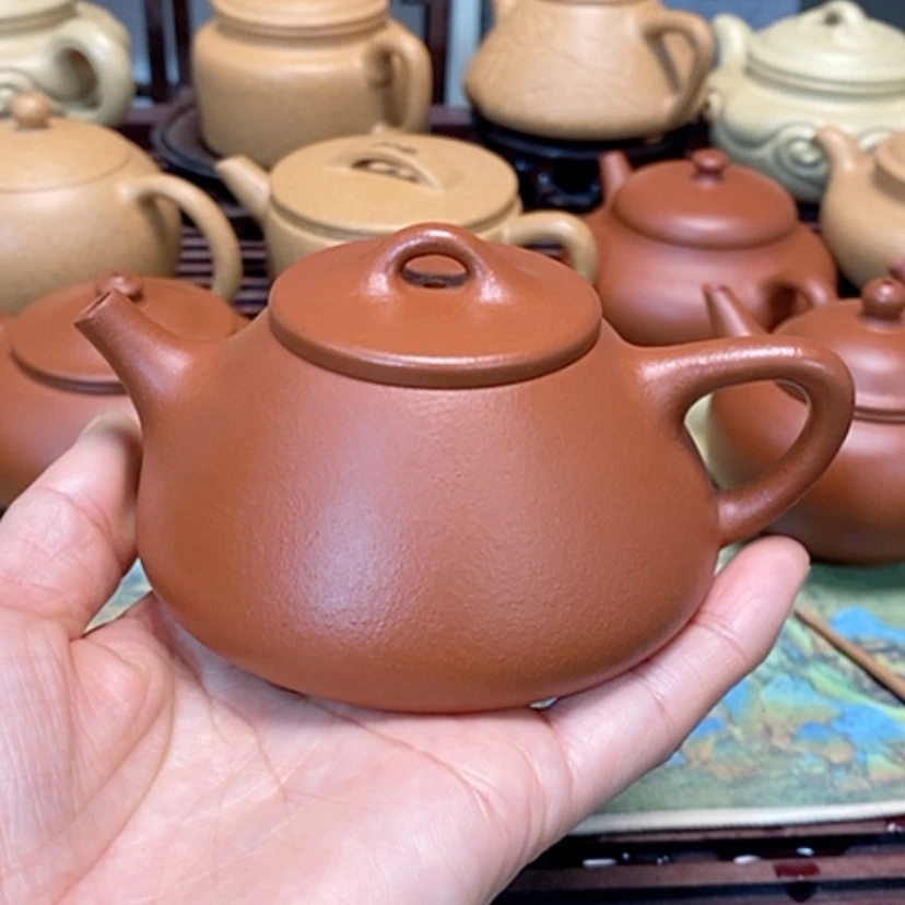 【闪购商品】紫砂茶壶朱泥半手工150毫升