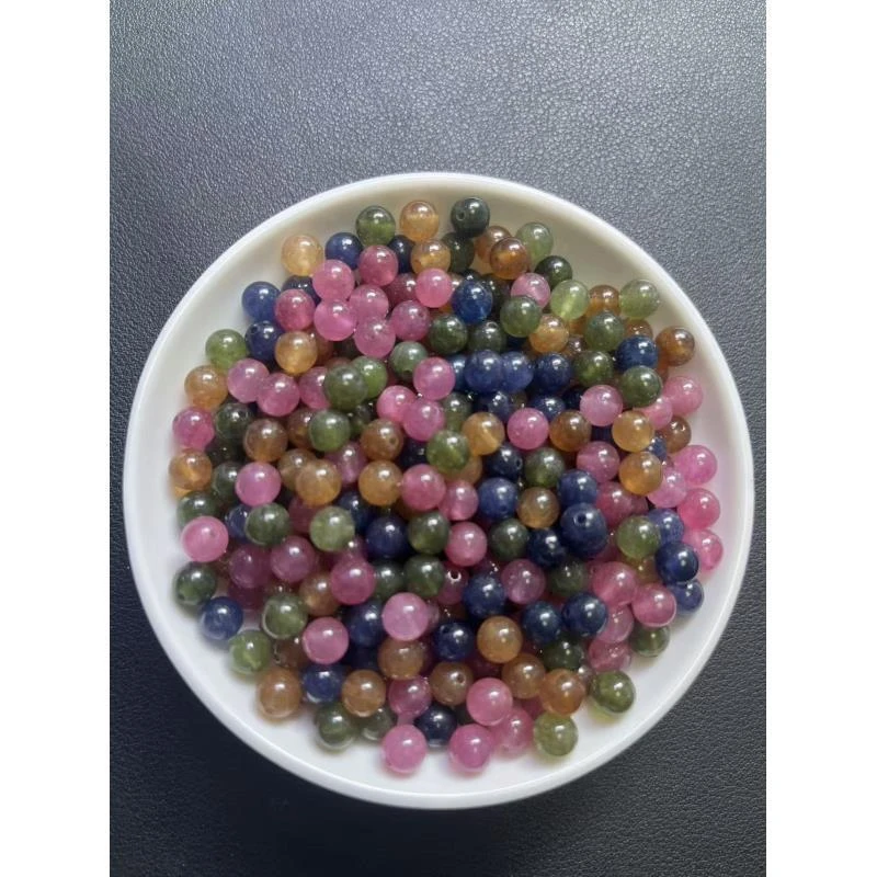 散珠多宝碧玺125--卡6MM -- 30颗（赠弹力绳）