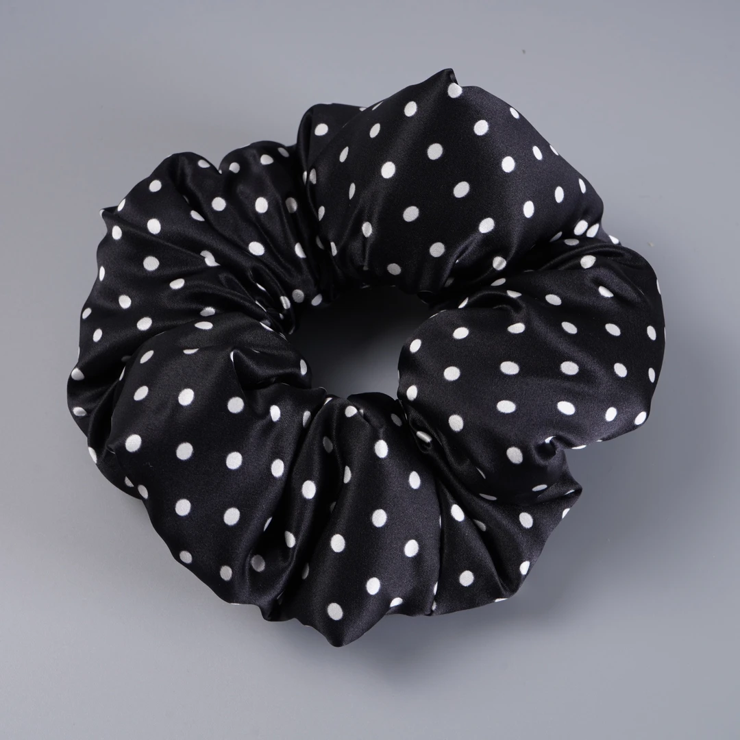 「ins风系列」100%真丝枕头发圈波点元素发饰高弹力百搭护发养发