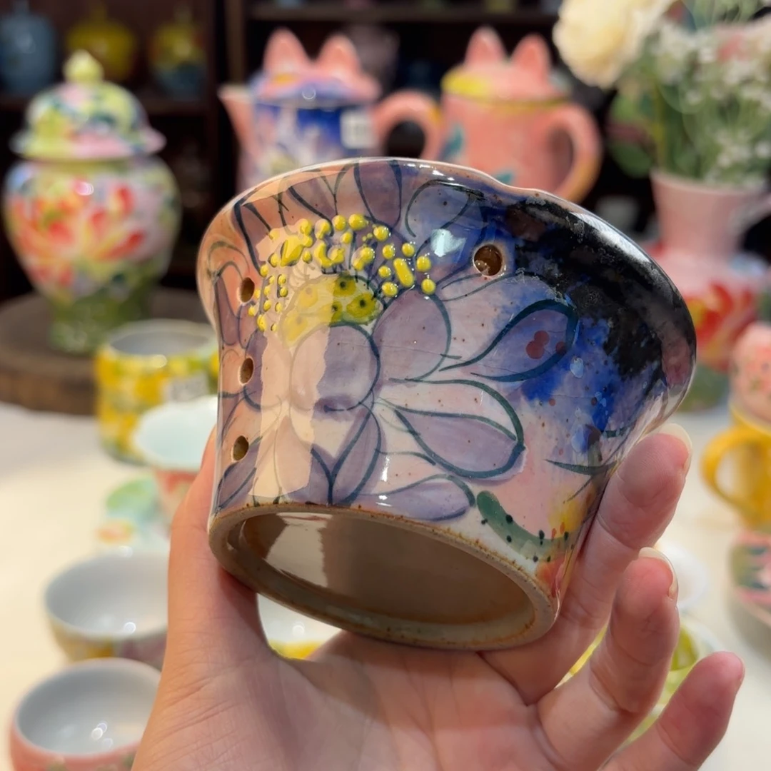 景德镇手绘高温釉下彩陶瓷茶具