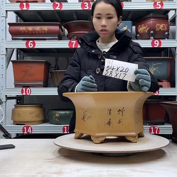 紫砂花盆紫砂花盆