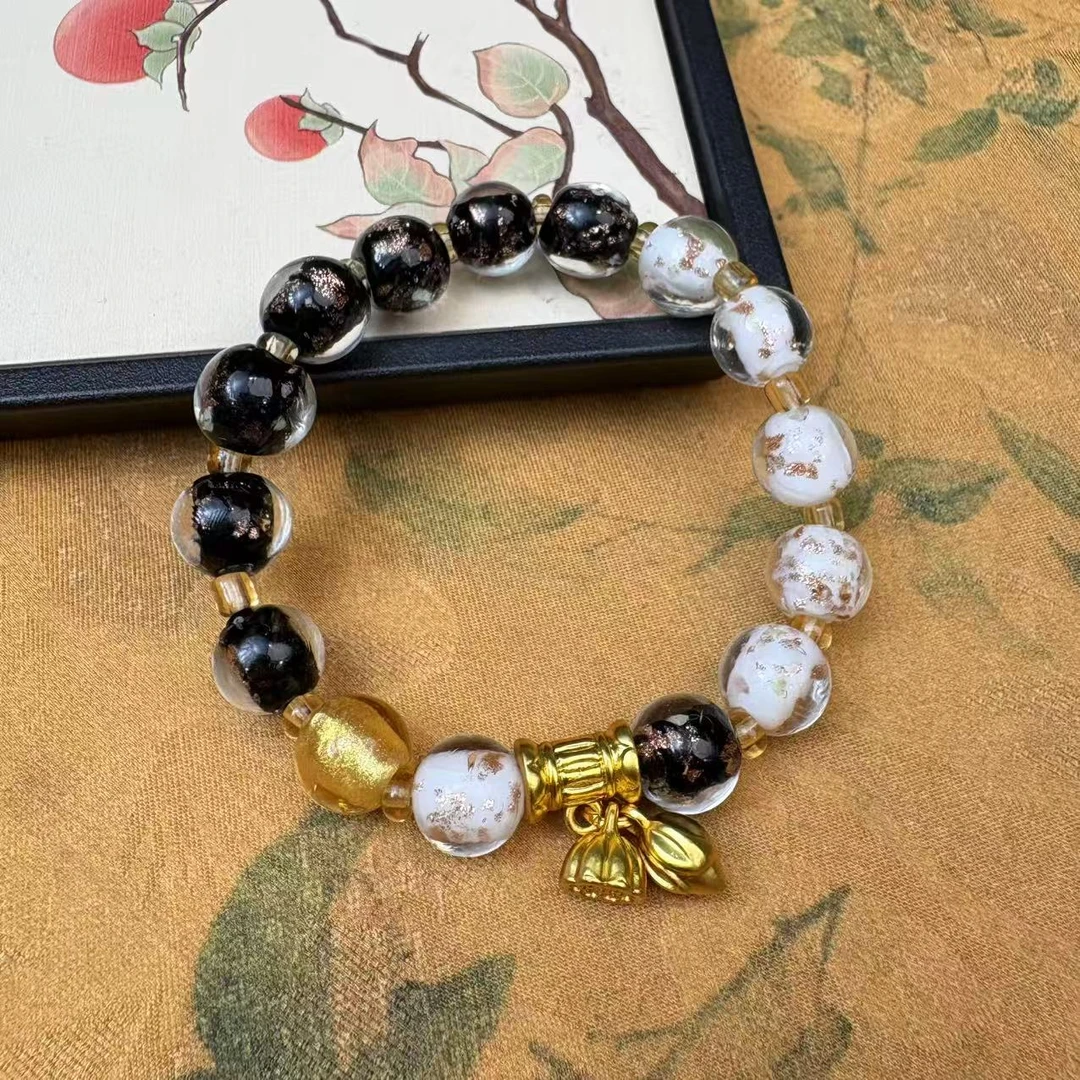 S1161-黑白瓷香灰琉璃1.0单圈