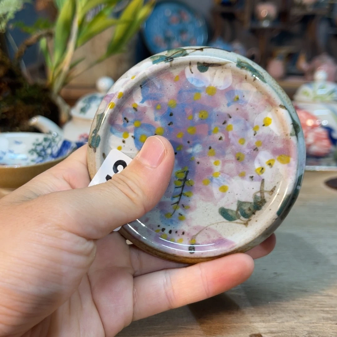 壶素浅陶瓷手工手绘