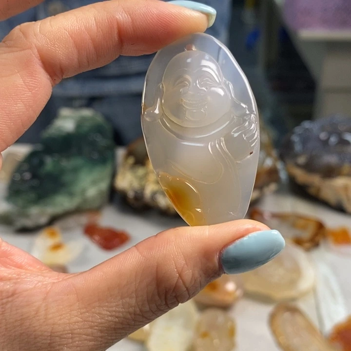 玛瑙/玉髓吊坠(不含链)未镶嵌