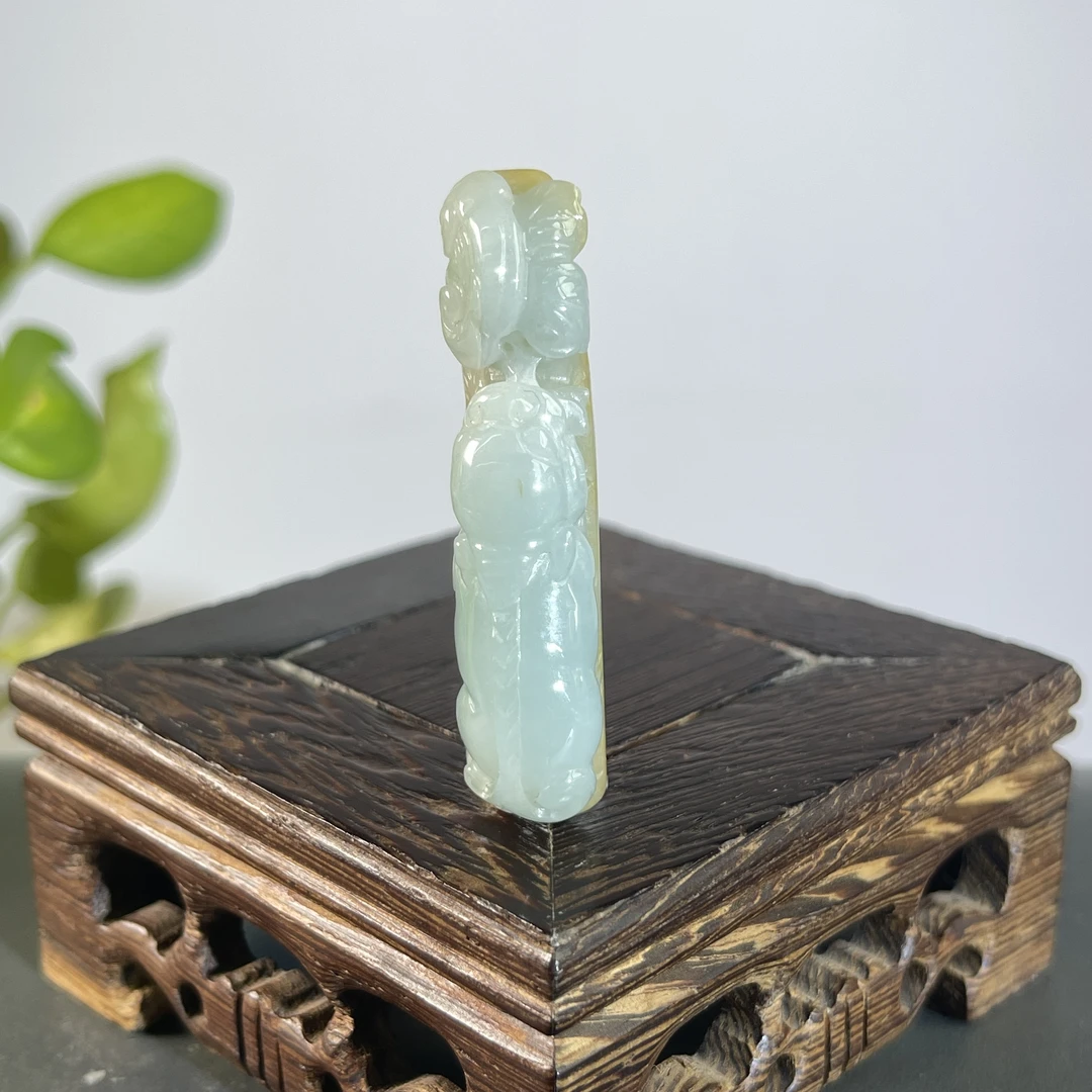 JXA31-27 天然翡翠缅甸A货 翡翠手牌