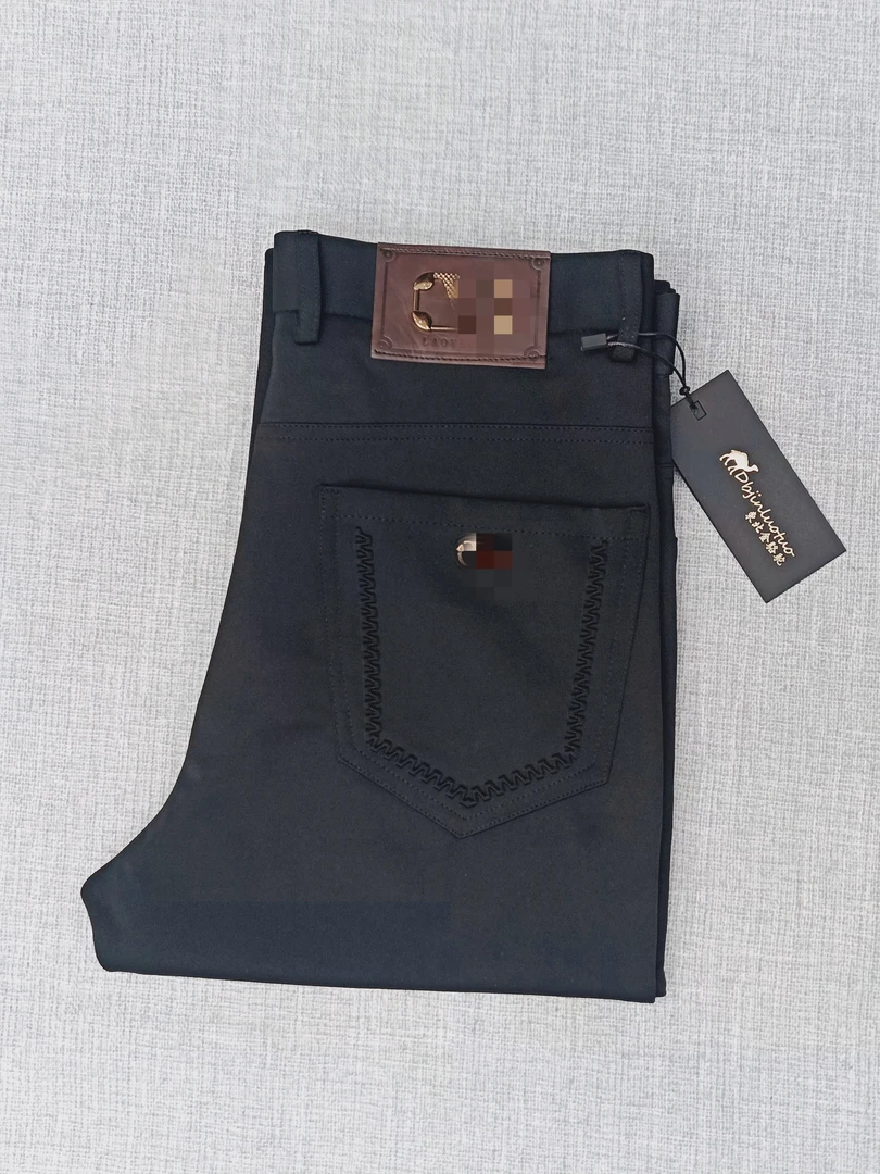 2025新款时尚弹力黑色休闲裤