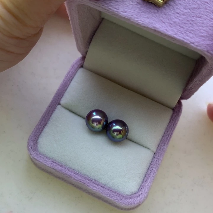 18K金镶嵌耳饰淡水珍珠