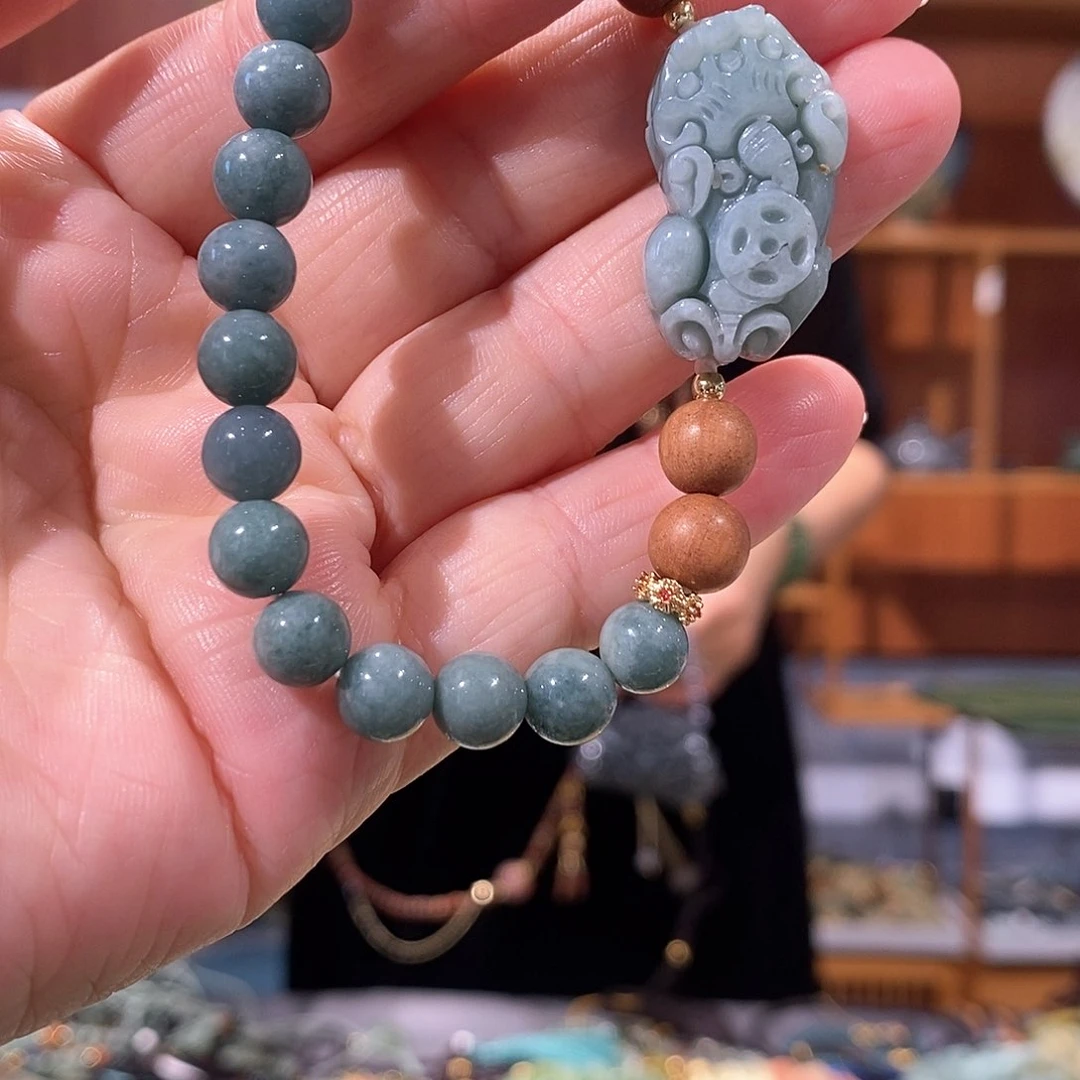 未镶嵌岫玉毛衣链