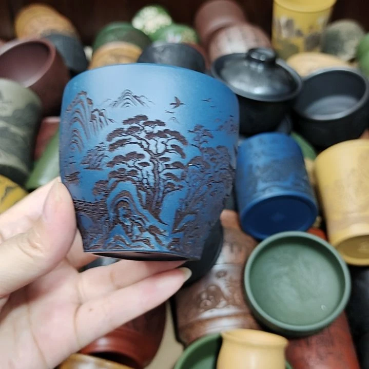 茶杯紫砂宜兴紫砂茶具正品