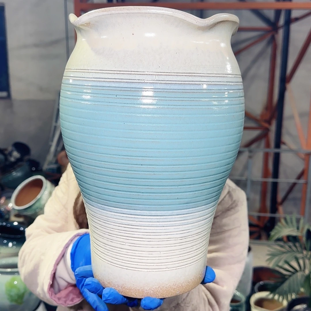 紫砂花盆高30口20