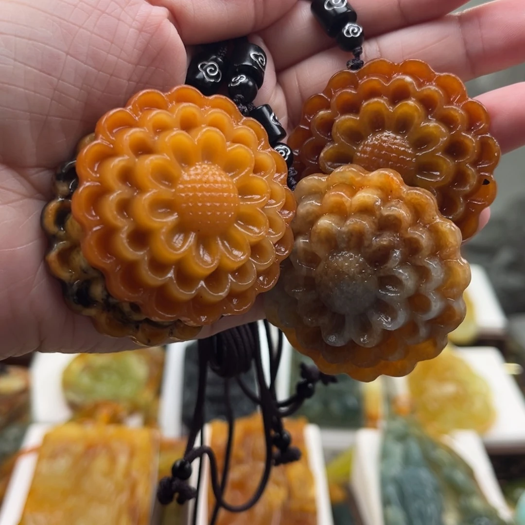 岫玉未镶嵌挂件挂件