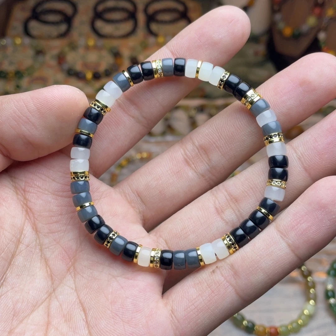 和田玉未镶嵌手链