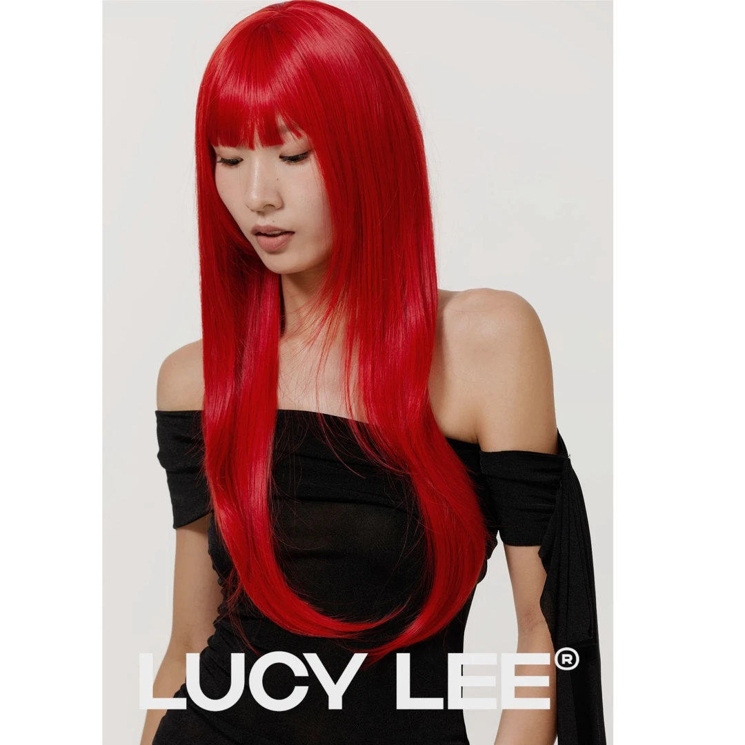 LUCYLEE【免修剪-红发吉赛尔】精修刘海红色假发全头套女款假发推荐