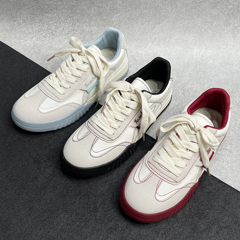 小白鞋子男德训鞋干净痞帅夏季爆款高颜值透气潮流帆布鞋男休闲鞋