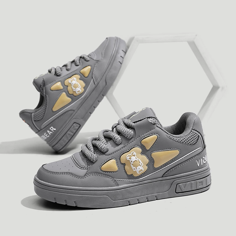 Violentbear/暴力熊舒适透气情侣板鞋潮流百搭低帮时尚轻奢休闲鞋