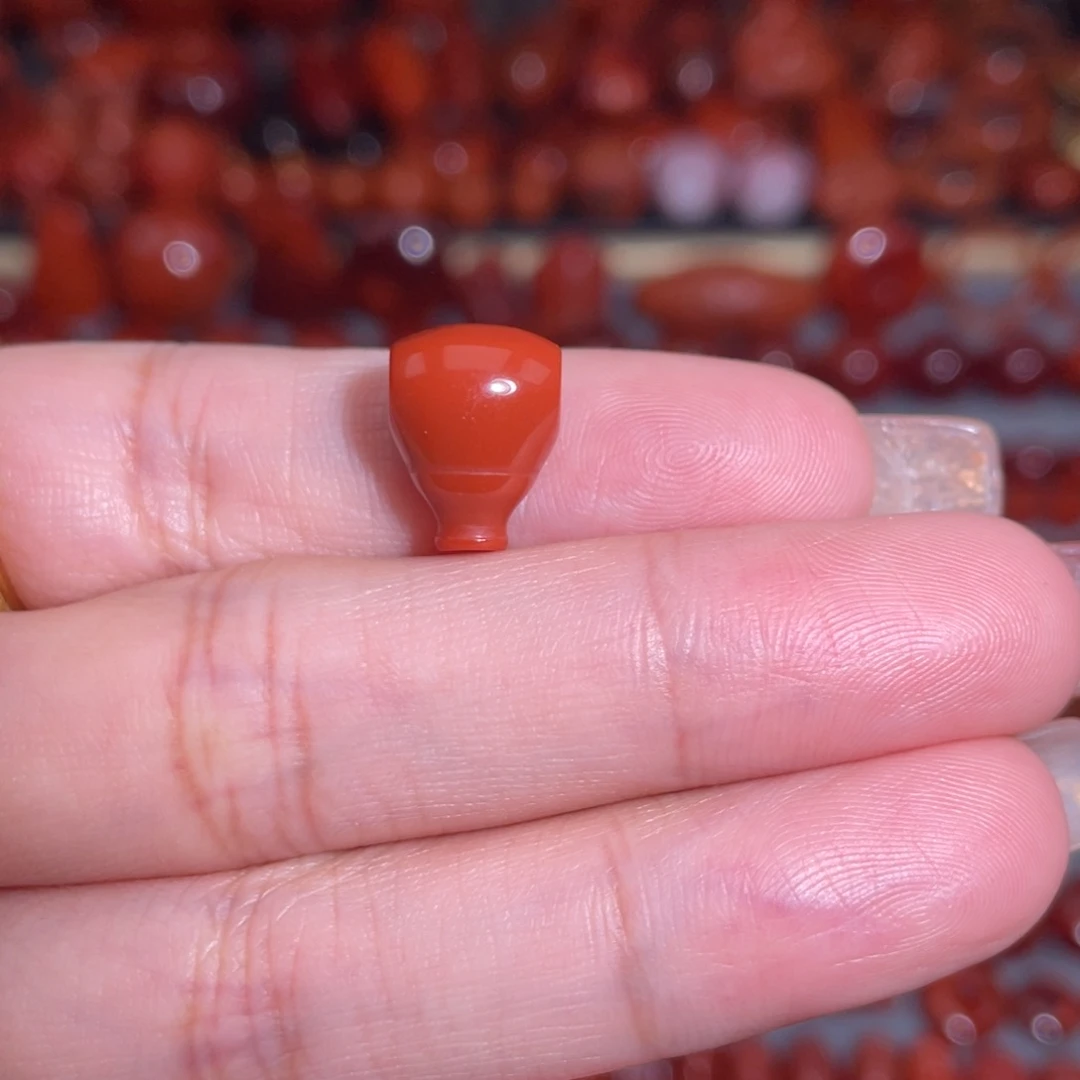 南红玛瑙未镶嵌瓦西三通9mm