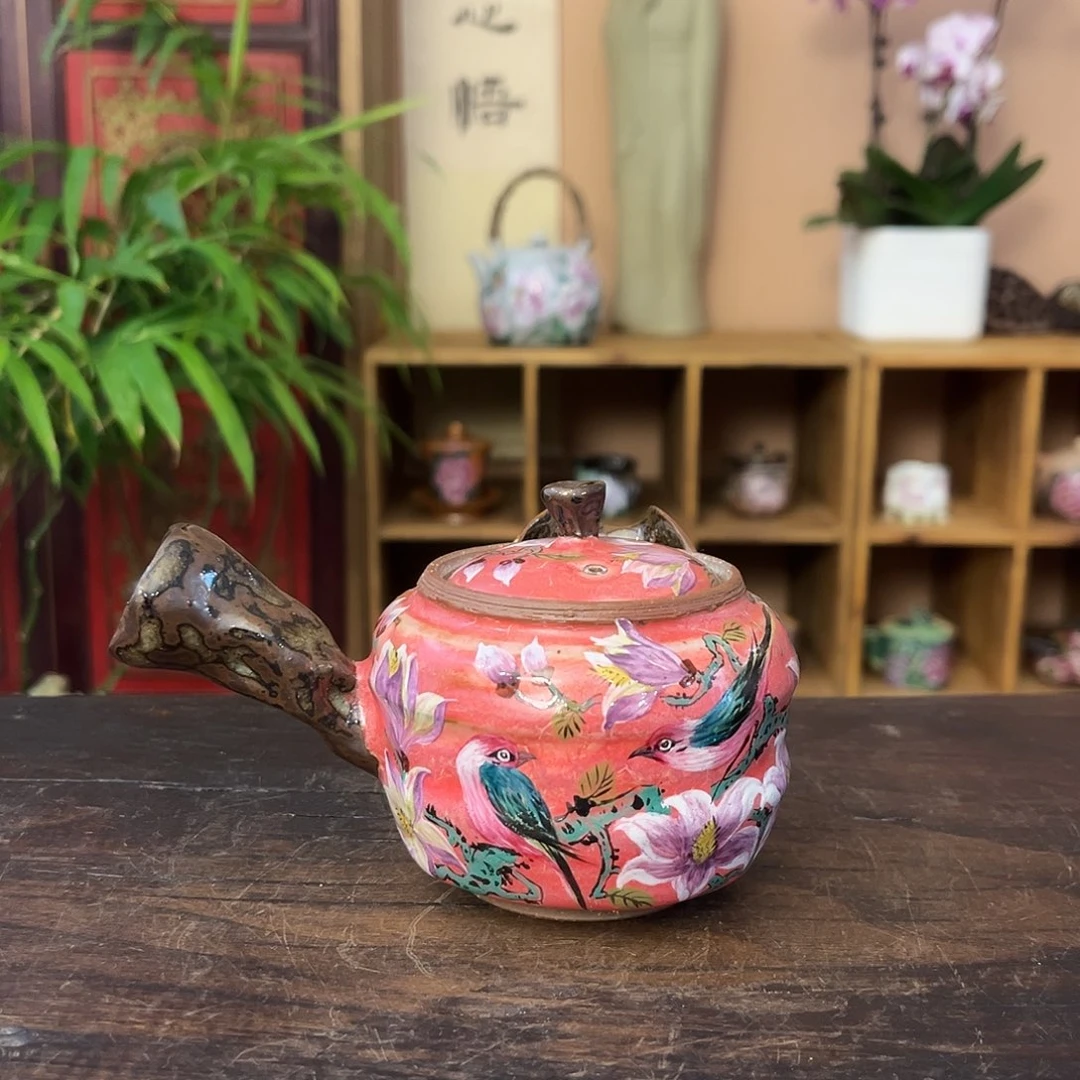 柴烧手工手绘陶瓷