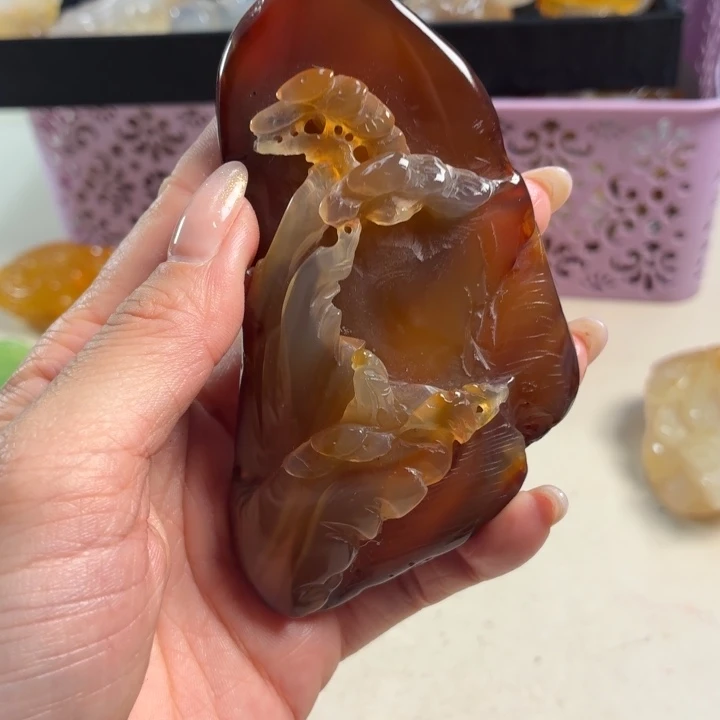 玛瑙/玉髓未镶嵌吊坠(不含链)