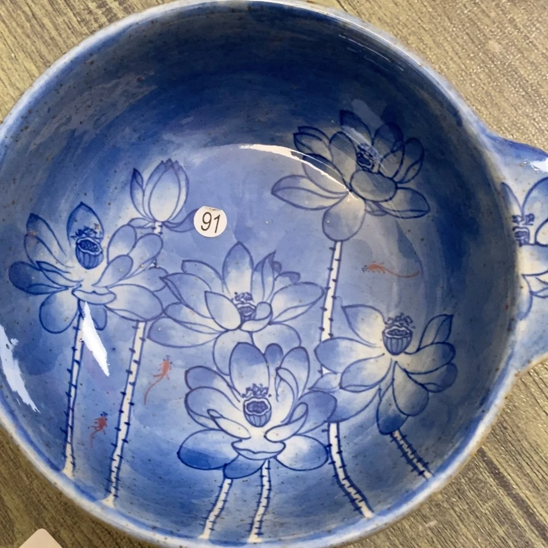 涵***风景德镇手绘陶瓷青花