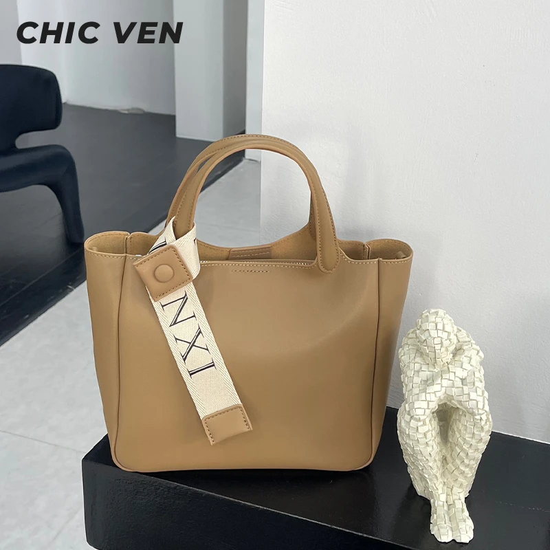 CHIC VEN手提包大容量百搭菜篮子包包休闲时尚单肩斜挎包8829-1