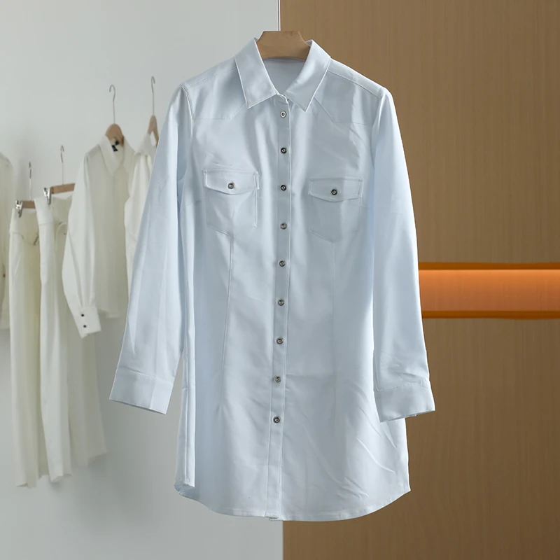 【唐长老自营】货号Y0100女装春秋新款休闲百搭衬衫YL